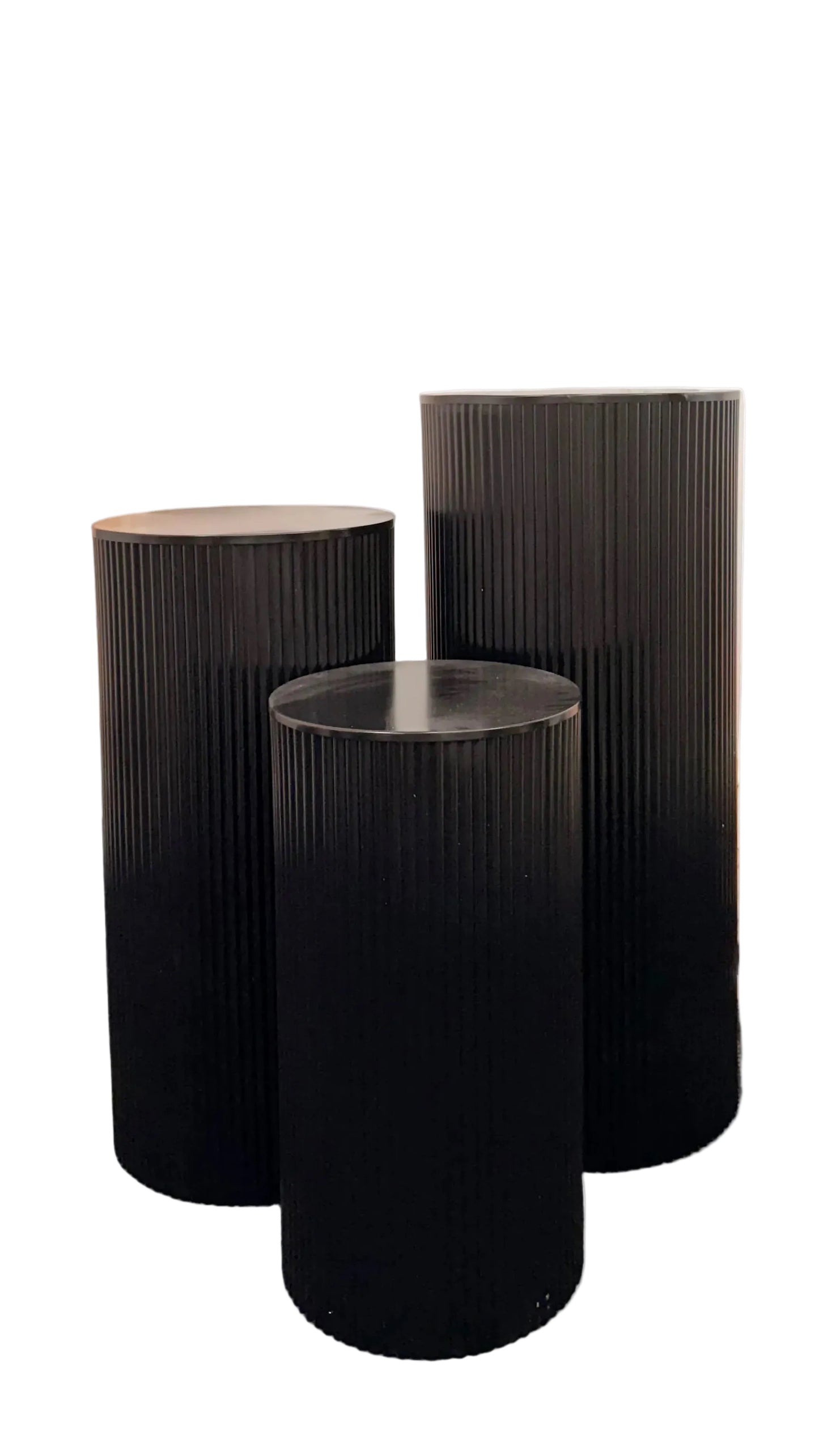 3P3-black plinth (set of 3)