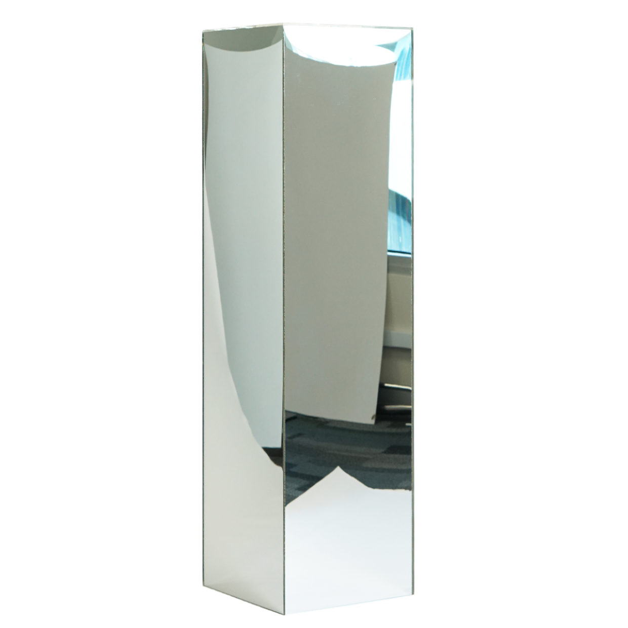 3P2-Acrylic Square Plinth  Mirror Silver
