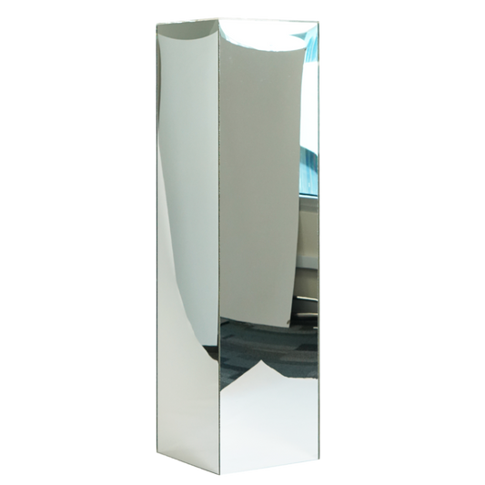 3P2-Acrylic Square Plinth  Mirror Silver