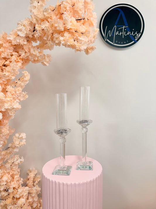 8-crystal candle holder