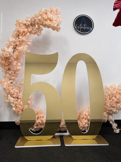 2N - gold numbrs 50