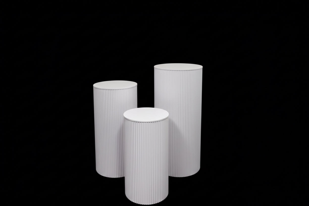 3P6 - white plinth (set of 3)