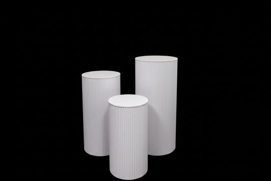 3P6 - white plinth (set of 3)