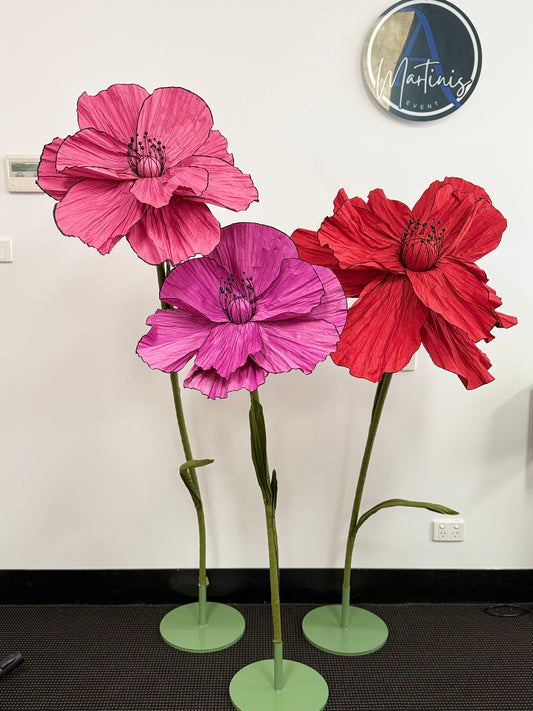 7-Prop-floral poppies